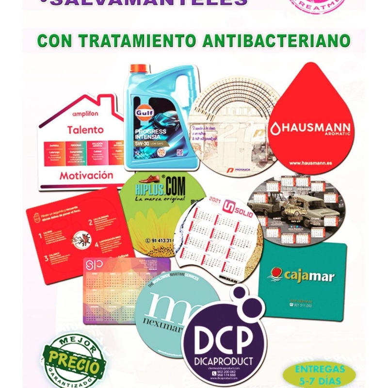 Alfombrillas, salvamanteles, con tratamiento anti bacteriano. Presupuestos SIN c 