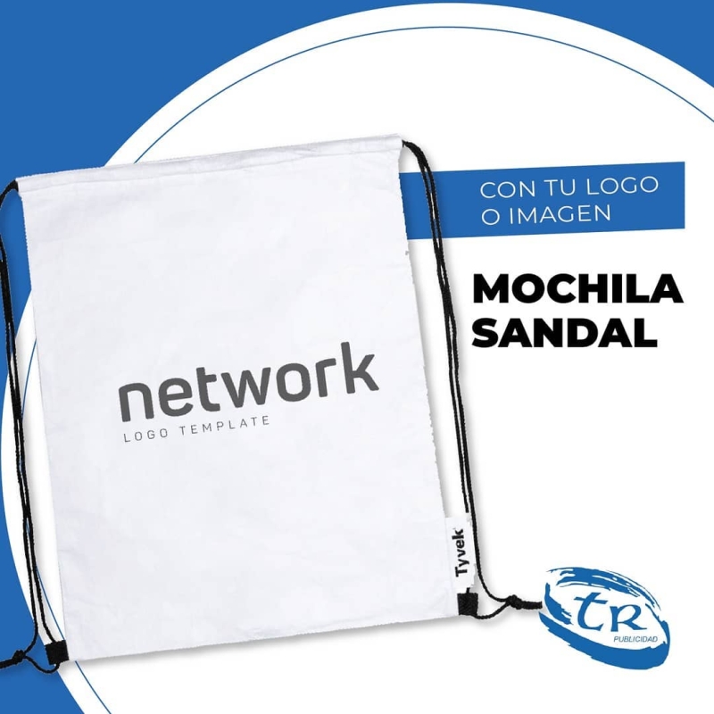 Mochila SandalRef: 6429Mochila de cuerdas en suave y ligero material Tyvek&re 